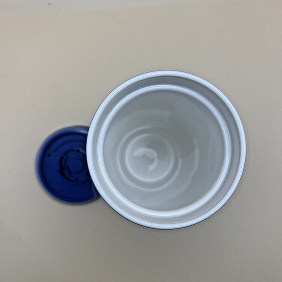 Starbucks Coffee Travel Mug 2023 Blue Night Tumbler Shiny White Letters 12 oz - Picture 4 of 4